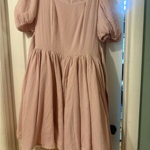 Ivy City Co Pink Puff Sleeve Sundress